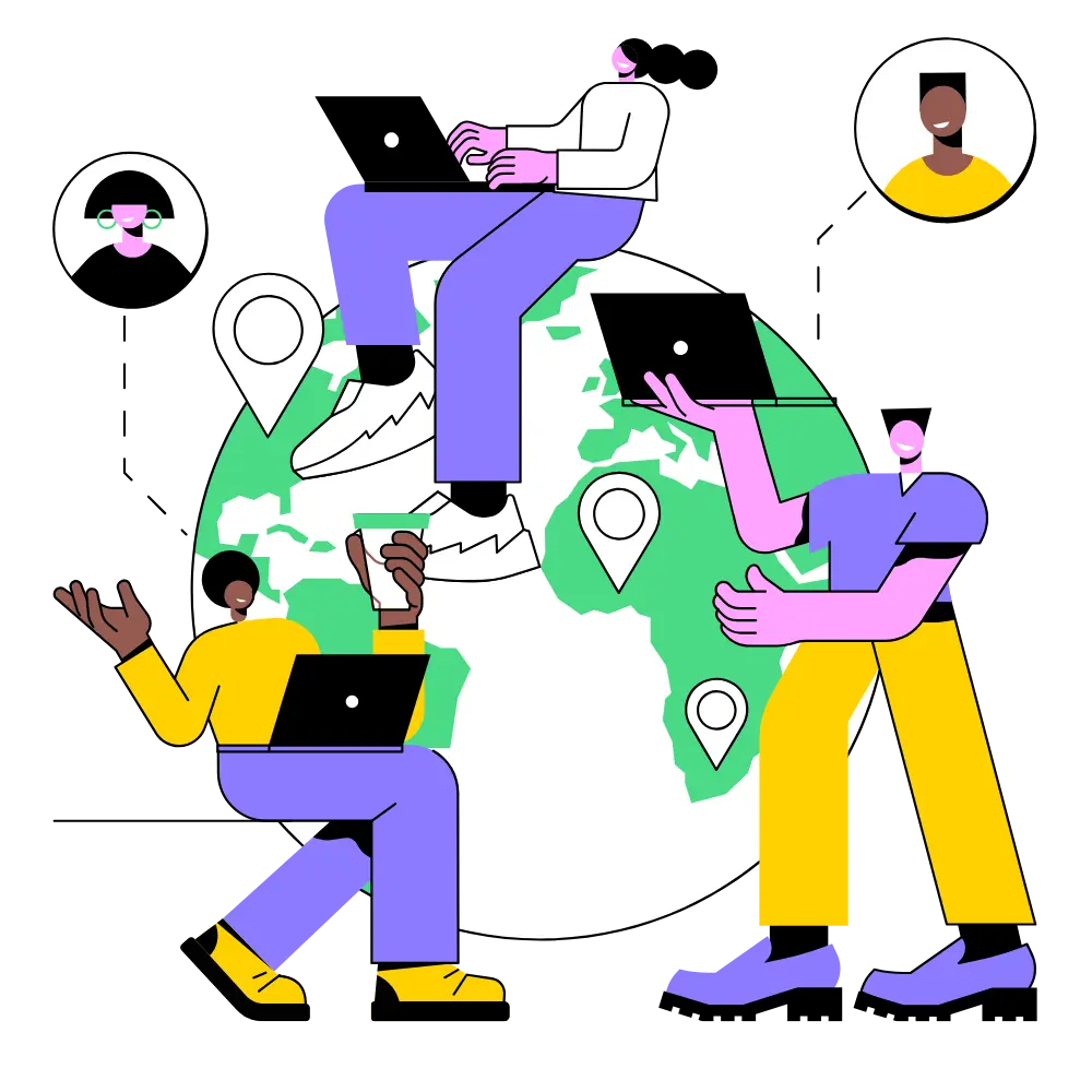 animated image of people working