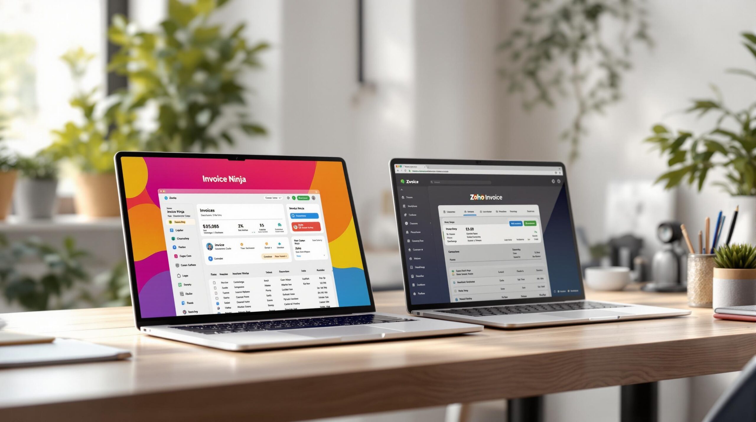Invoice Ninja vs Zoho Invoice - 2025 Comparison